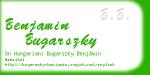 benjamin bugarszky business card