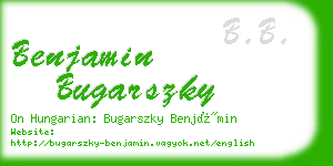 benjamin bugarszky business card